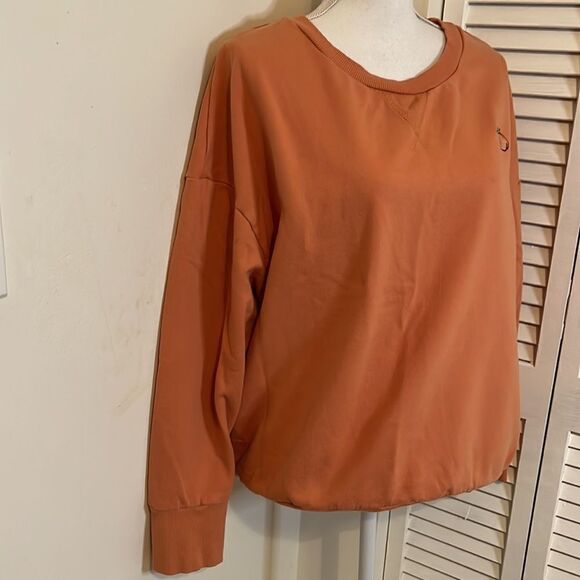 XHILARATION Orange Peach Emblem Sweatshirt.  Size XL - Picture 2 of 8